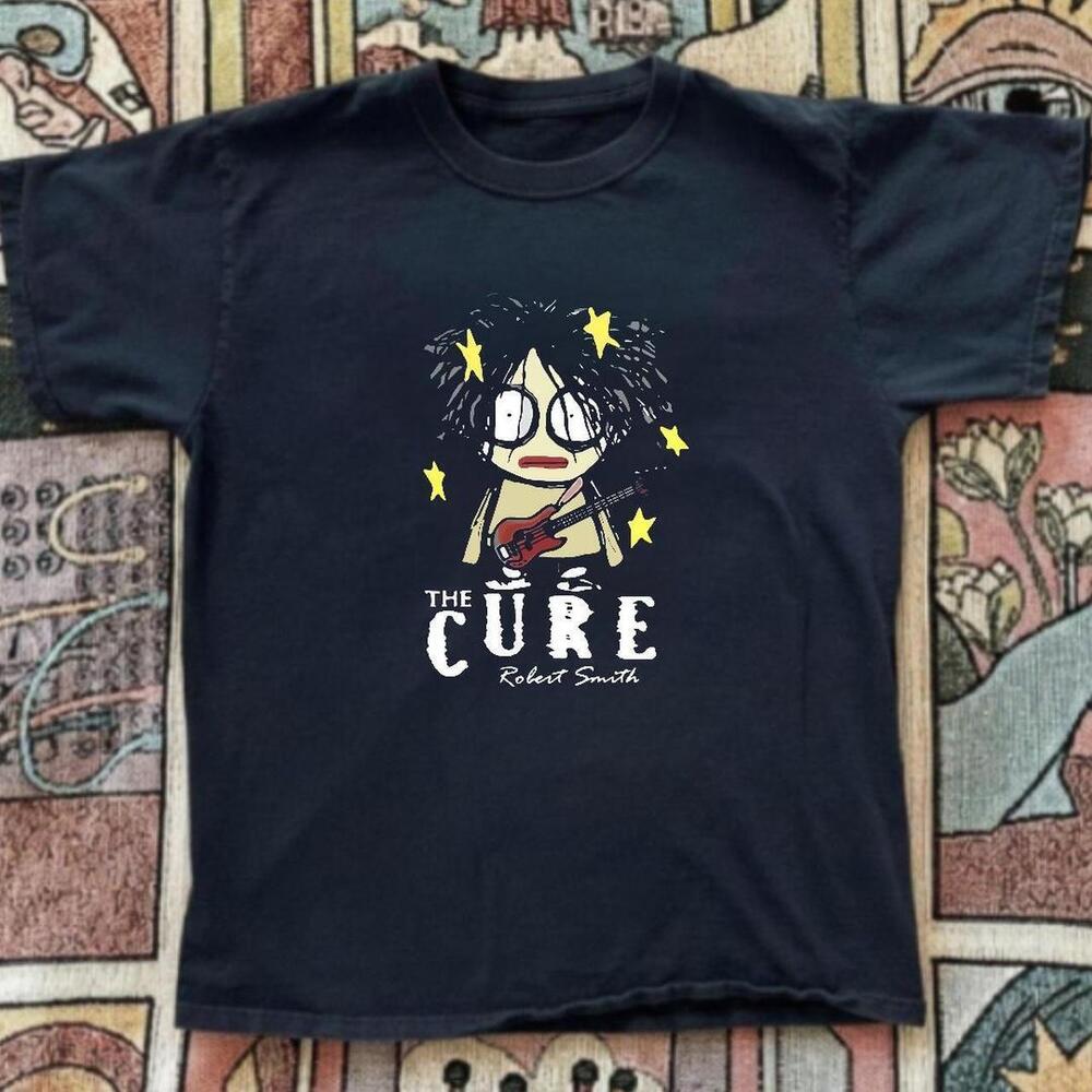 Gildan Men Black T-Shirt, The Cure Robert Smith Black T-Shirt